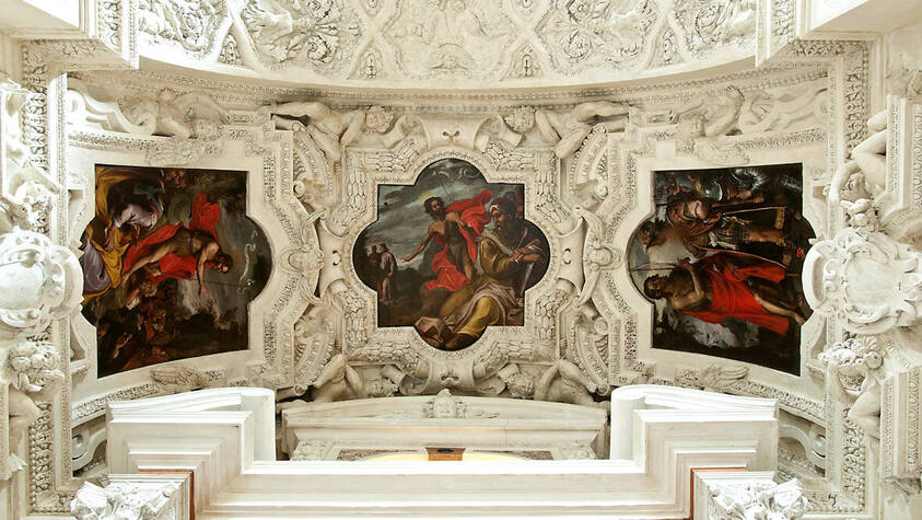 Volta della Cappella Alavolini detta anche di San Giovanni Battista - San Pietro in Valle