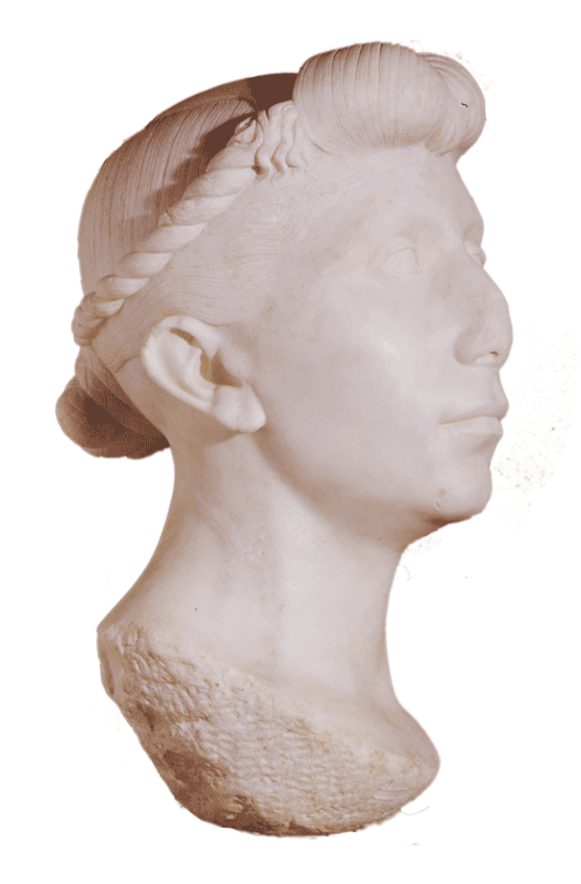 Female portrait attributed to Octavia From Andrea Costa square 40-30 BC