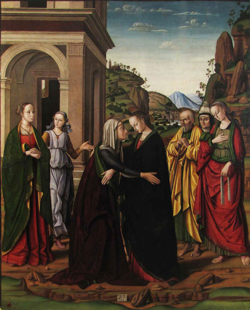 Visitazione Giovanni Santi (Colbordolo, PU, 1440 ca. - Urbino, 1494)
