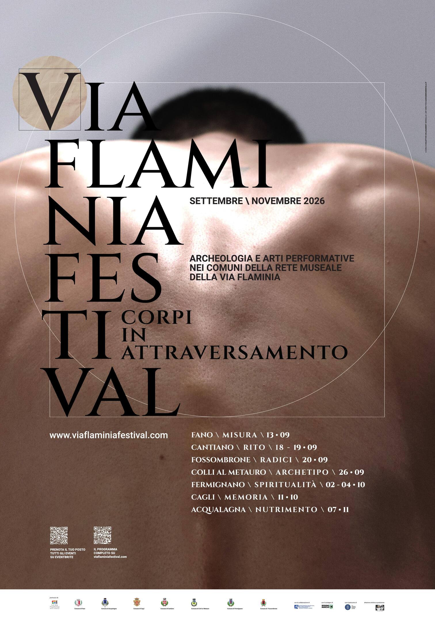 NASCE IL VIA FLAMINIA FESTIVAL: ARCHEOLOGIA E ARTI PERFORMATIVE UNISCONO SETTE COMUNI - Dal 13 settembre al 7 novembre la prima edizione