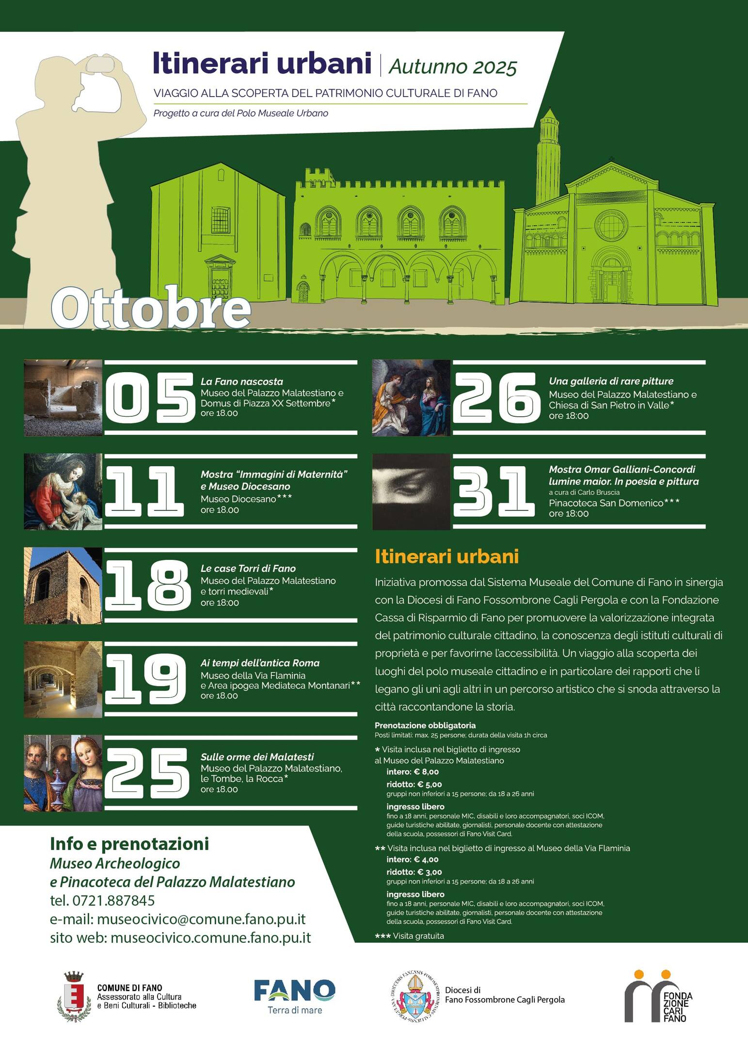 Itinerari urbani - Speciale scuole (Ottobre 2025)