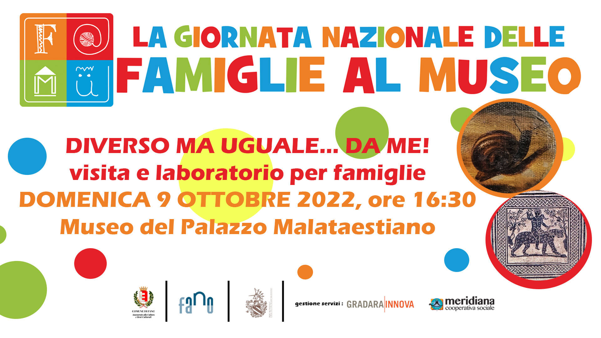 9 ottobre 2022: Giornata Nazionale delle Famiglie al Museo Al Museo del Palazzo Malatestiano visita animata per famiglie e laboratorio