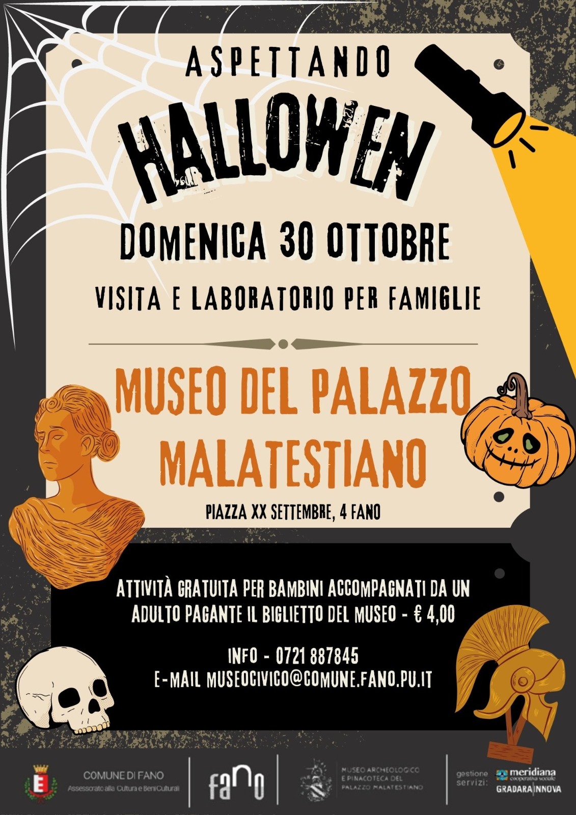Domenica 30 ottobre "Aspettando Halloween" al Museo del Palazzo Malatestiano di Fano. 